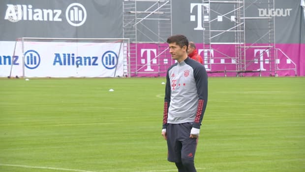 FC Bayern train ahead of Lokomotiv Moscow clash